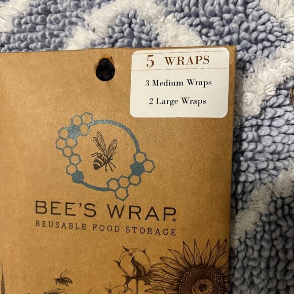 COPY - NEW Bee's Wrap Reusable Sustainable Variety food wrap - 5 pieces - Picture 2 of 5